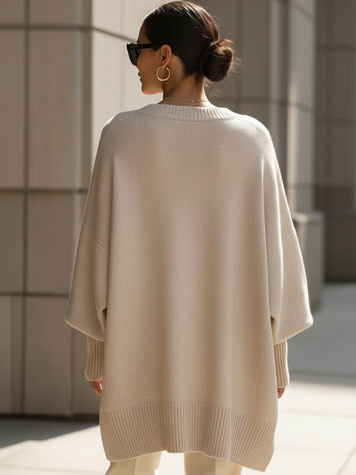 Nancy | Volný oversized svetr s pohodlným střihem pro bříško