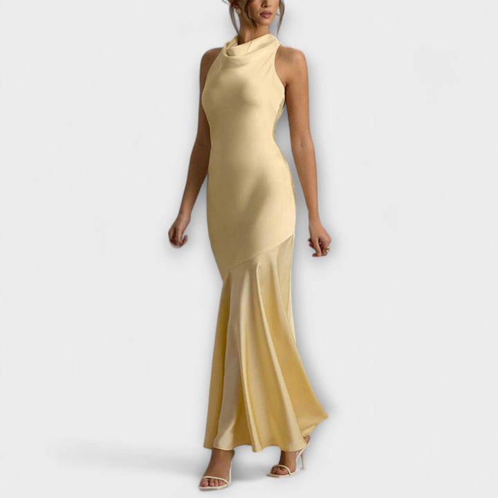 Lennon - Vestido maxi elegante de satén