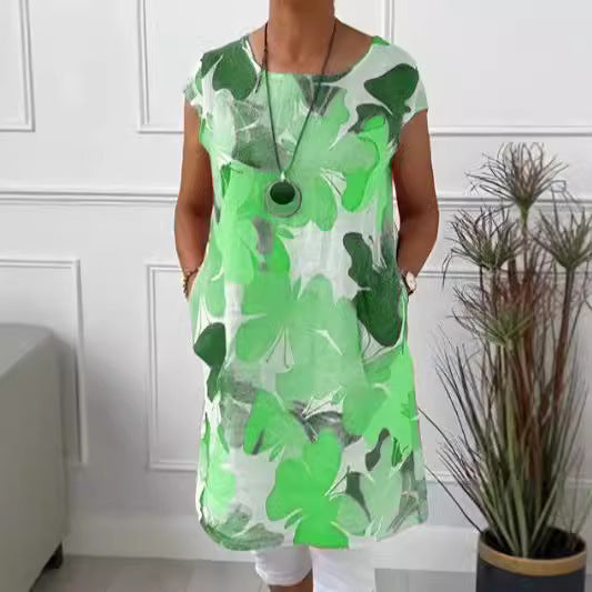Aino™ | Vestido Suave de Primavera con Estampado de Mariposas