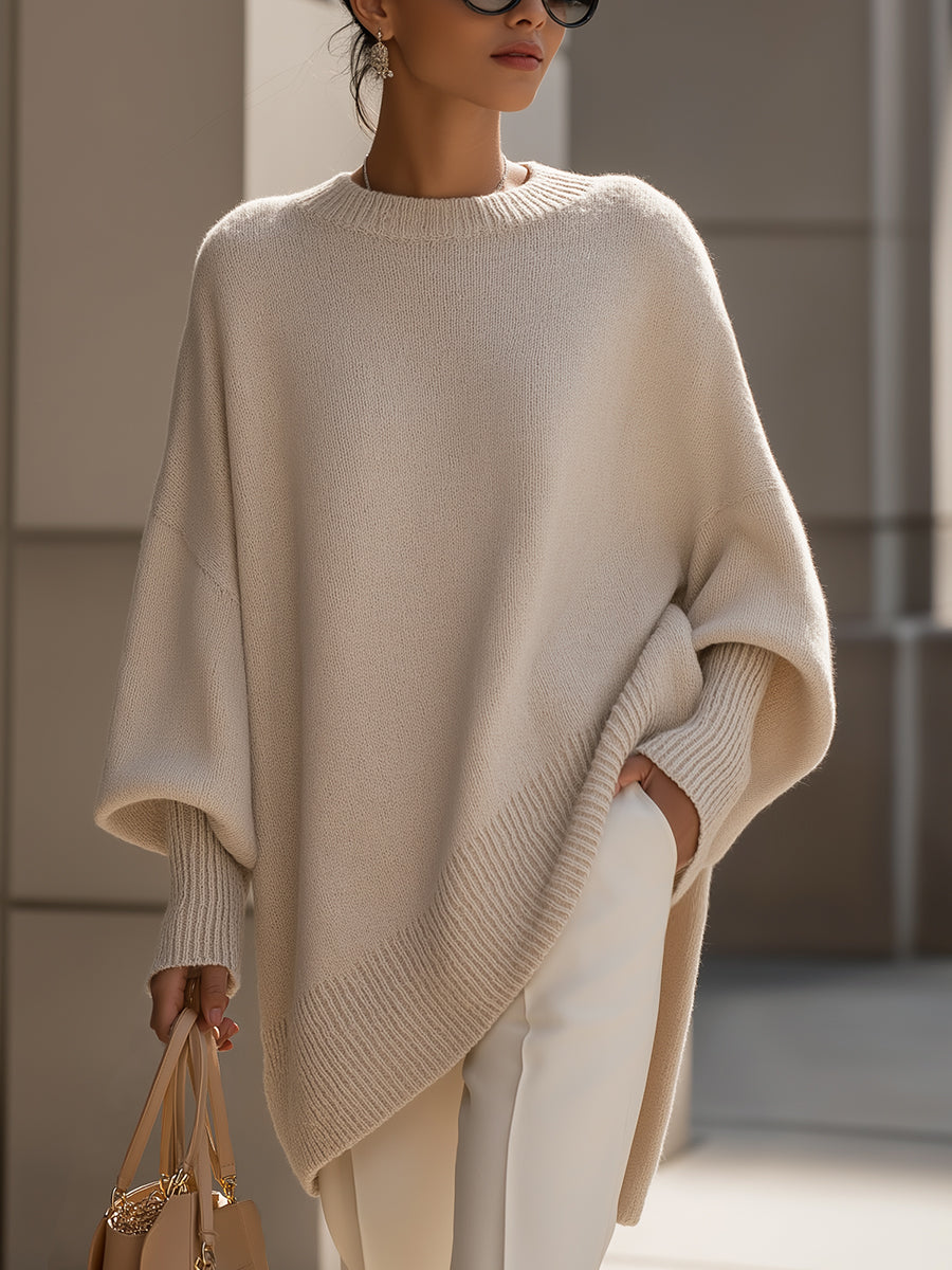 Nancy | Volný oversized svetr s pohodlným střihem pro bříško
