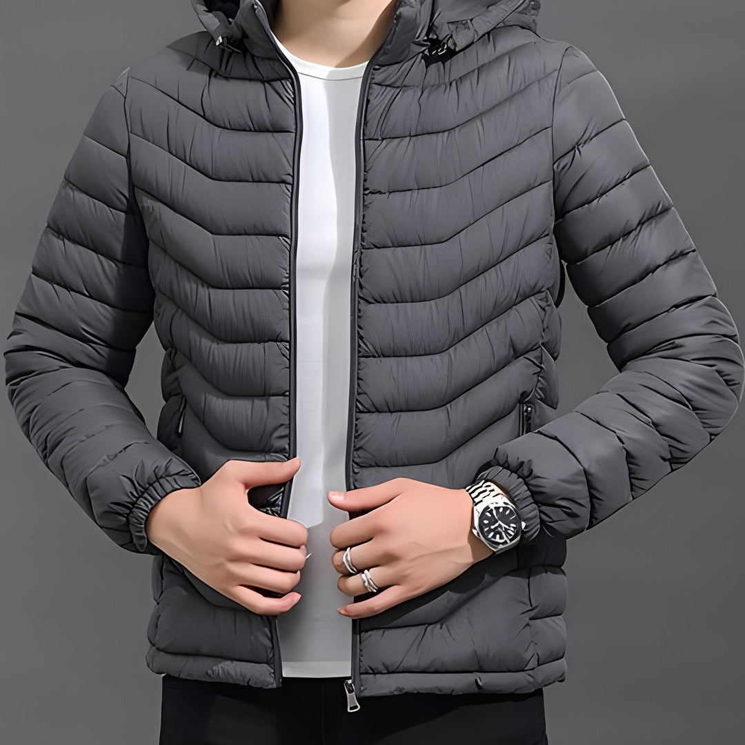 Thaddeus | Dependable Quilted Puffer Jacket with Removable Hood and Zippered Pockets