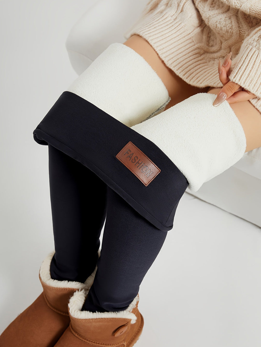 Clover | Soft Women’s High Waisted Leggings with Plush Brushed Lining