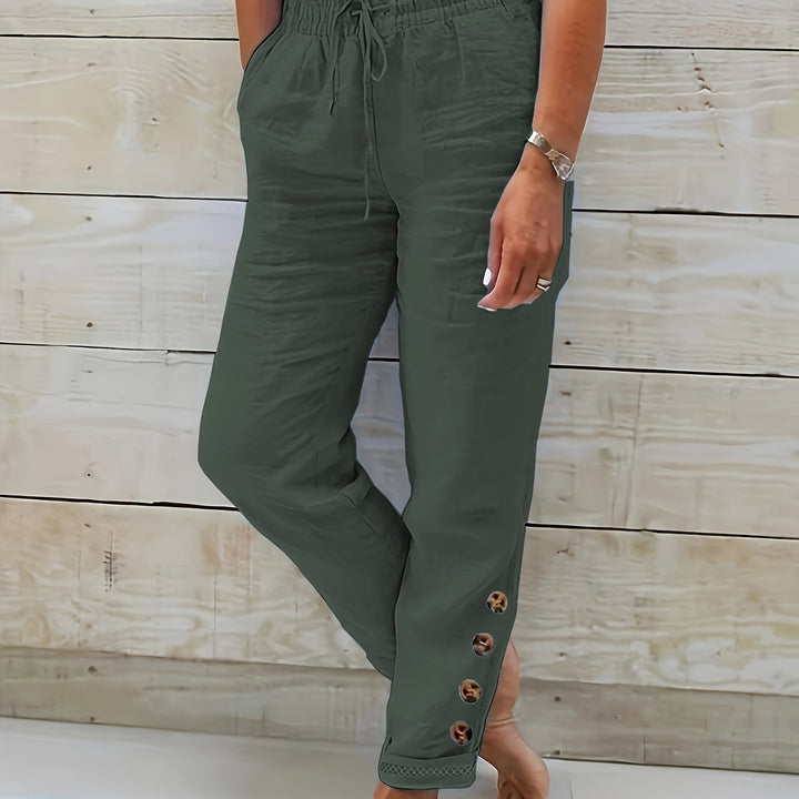 Linnea™ – Schlanke gerade Baumwollhose