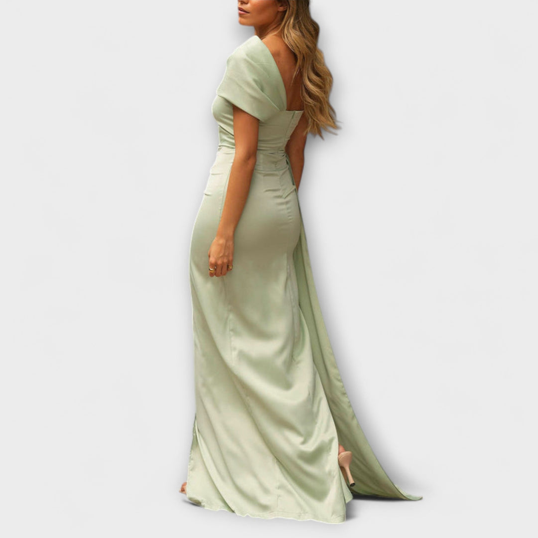 Bellamy - Abito Lungo Elegante con Spallina Monospalla