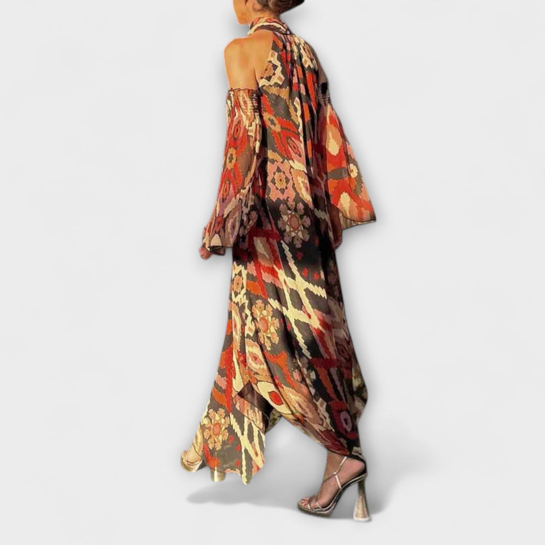 Monroe - Vestido Longo com Inspiração Boêmia
