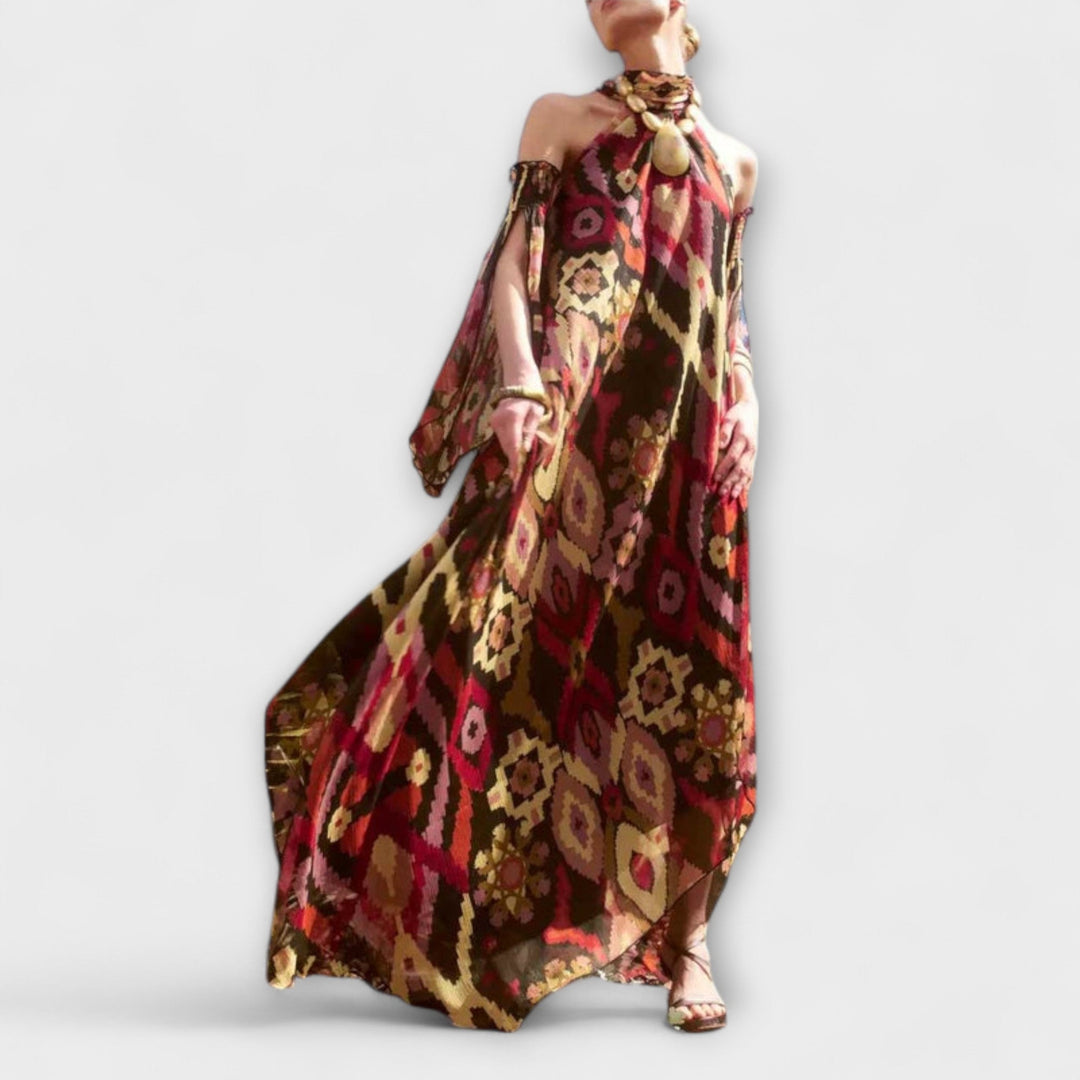Monroe - Vestido Longo com Inspiração Boêmia