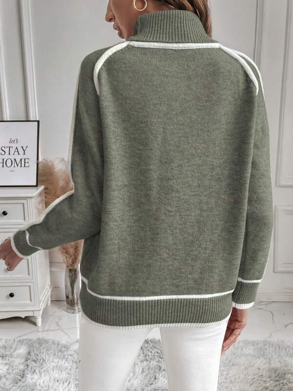 Women's Sweater Soft Lined Warm Fit Elegant Silhouette Casual Everyday