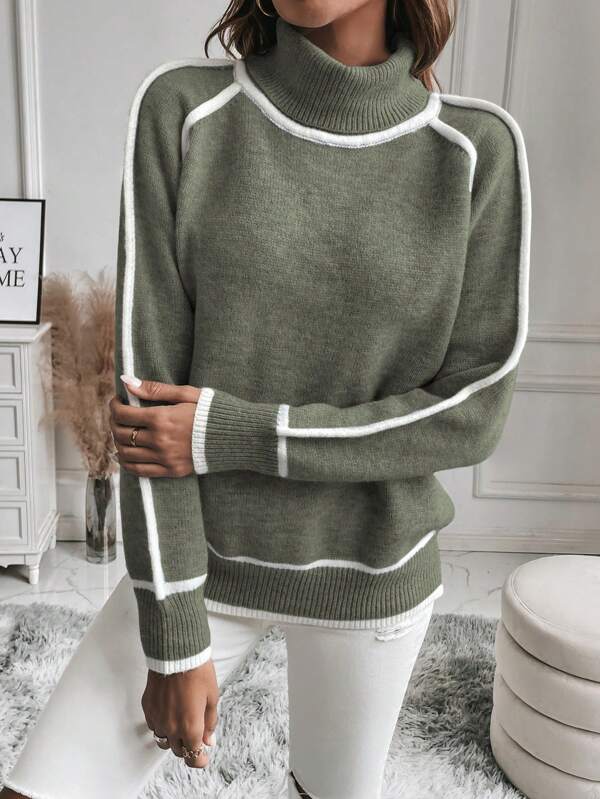 Women's Sweater Soft Lined Warm Fit Elegant Silhouette Casual Everyday