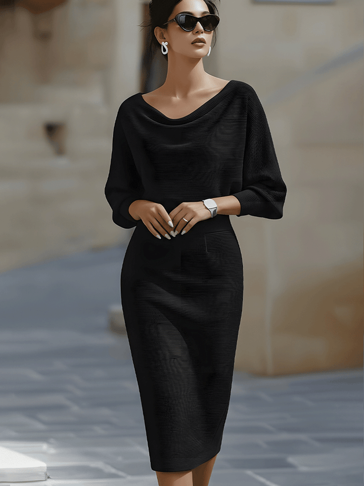 Brielle | Elegantní midi šaty s řasením