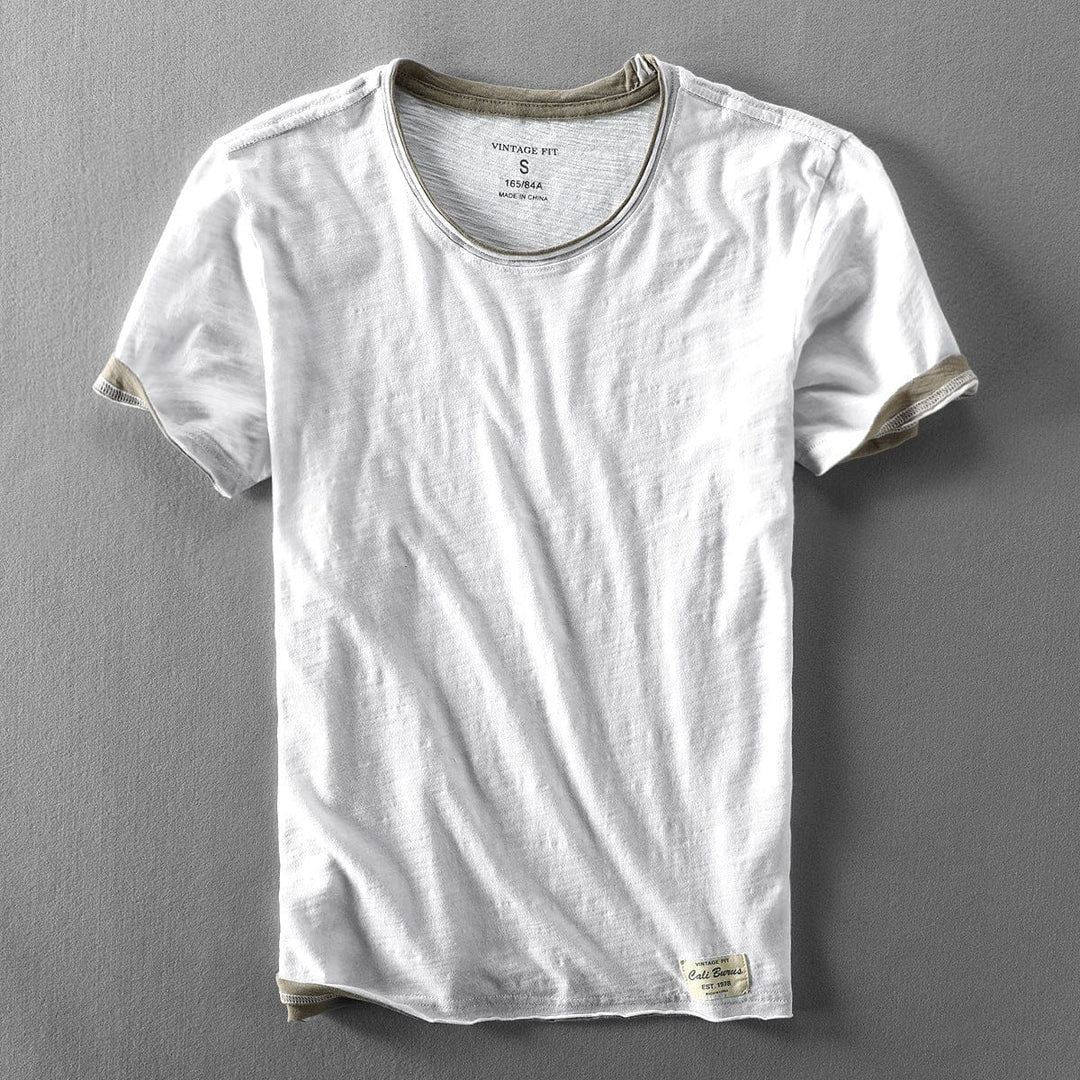 Camiseta Elias de Duas Camadas com Gola Redonda