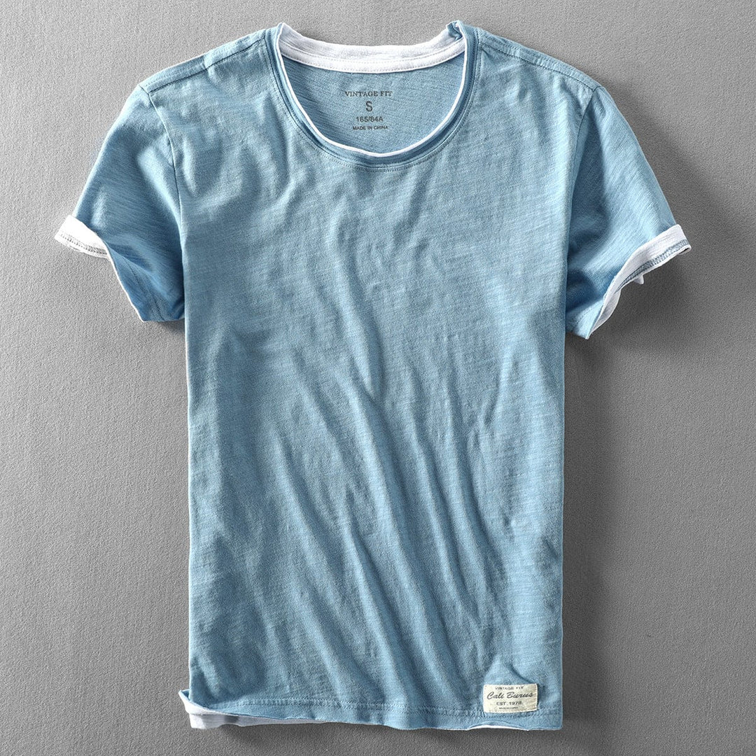 Camiseta Elias de Duas Camadas com Gola Redonda