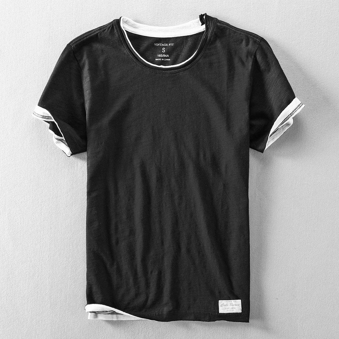Camiseta Elias de Duas Camadas com Gola Redonda