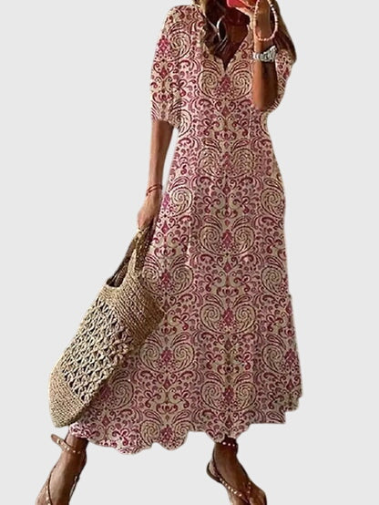 Amalia™ | Vestido Vintage Boho de Verão