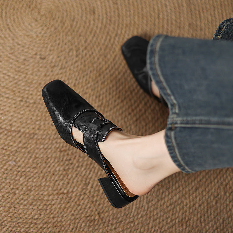 Mule Andie in pelle vera