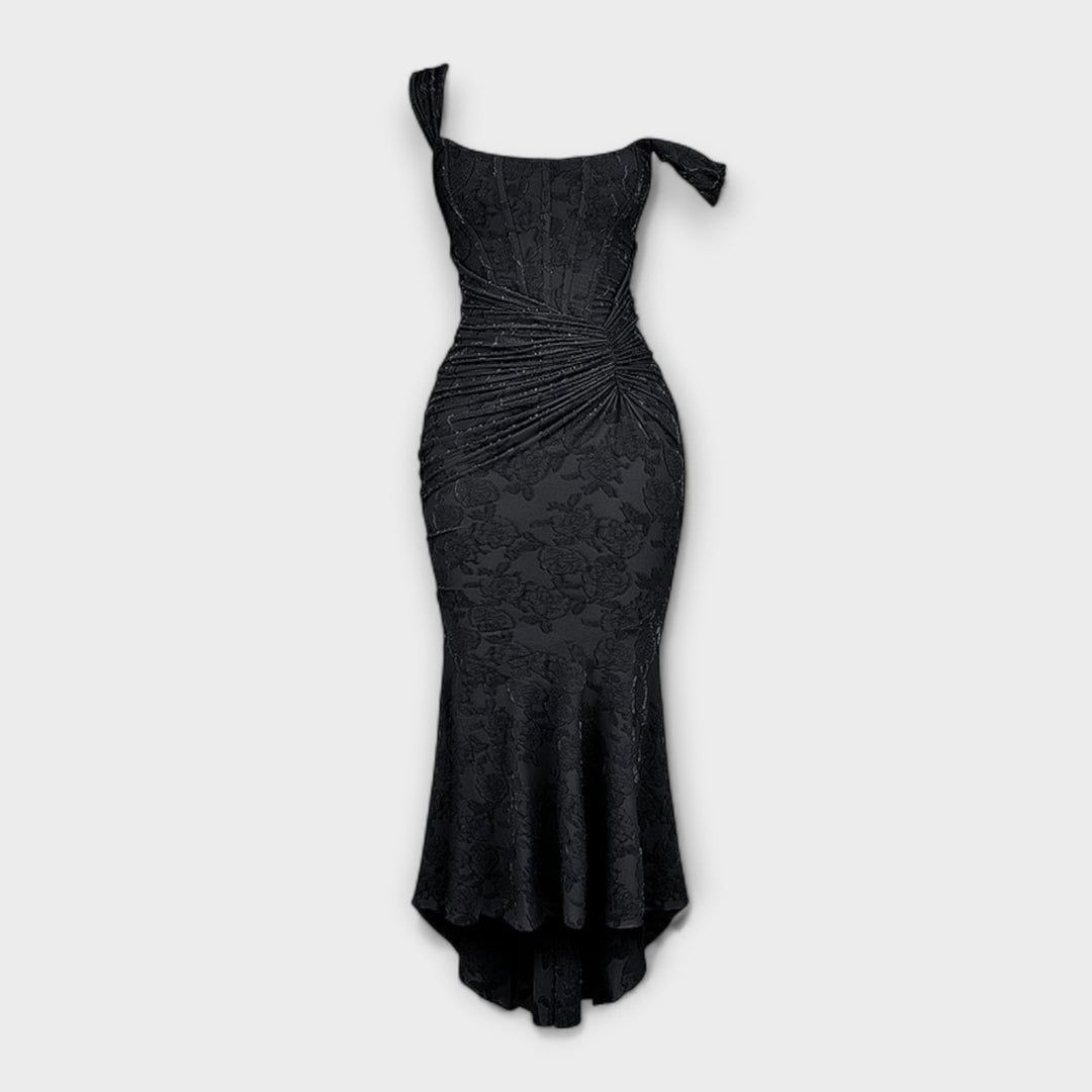Renske - Vestido Longo com Corpete Elegante e Refinado