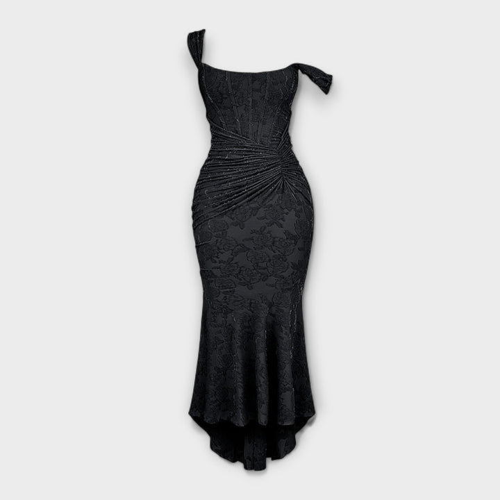 Renske - Vestido Longo com Corpete Elegante e Refinado