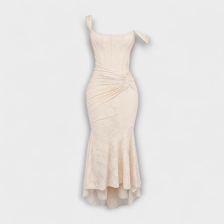 Renske - Vestido Longo com Corpete Elegante e Refinado