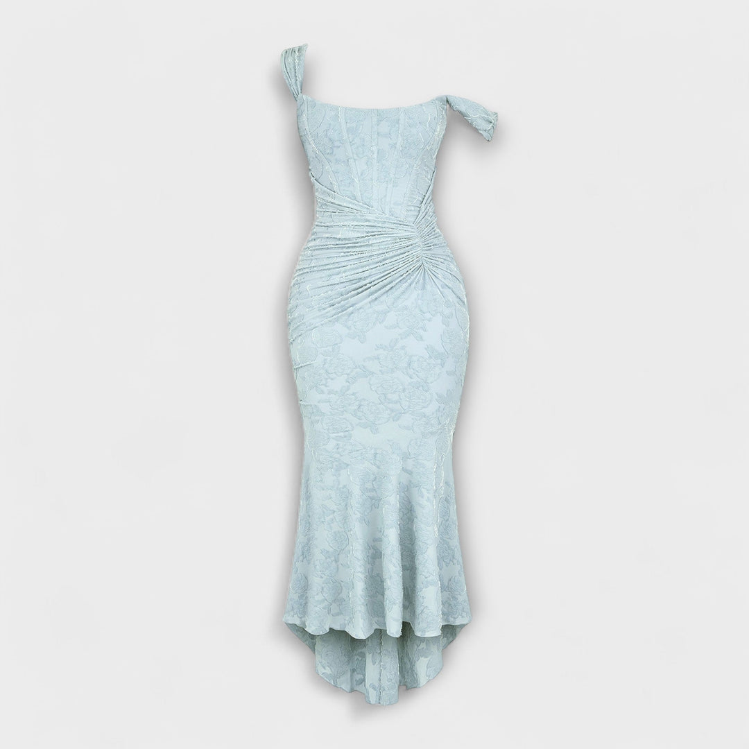 Renske - Vestido Longo com Corpete Elegante e Refinado