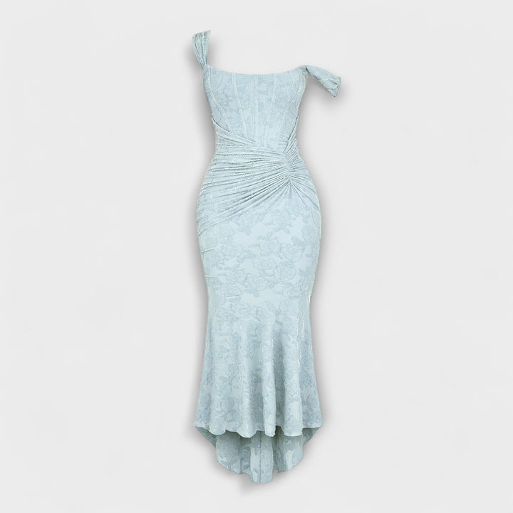 Renske - Vestido Longo com Corpete Elegante e Refinado