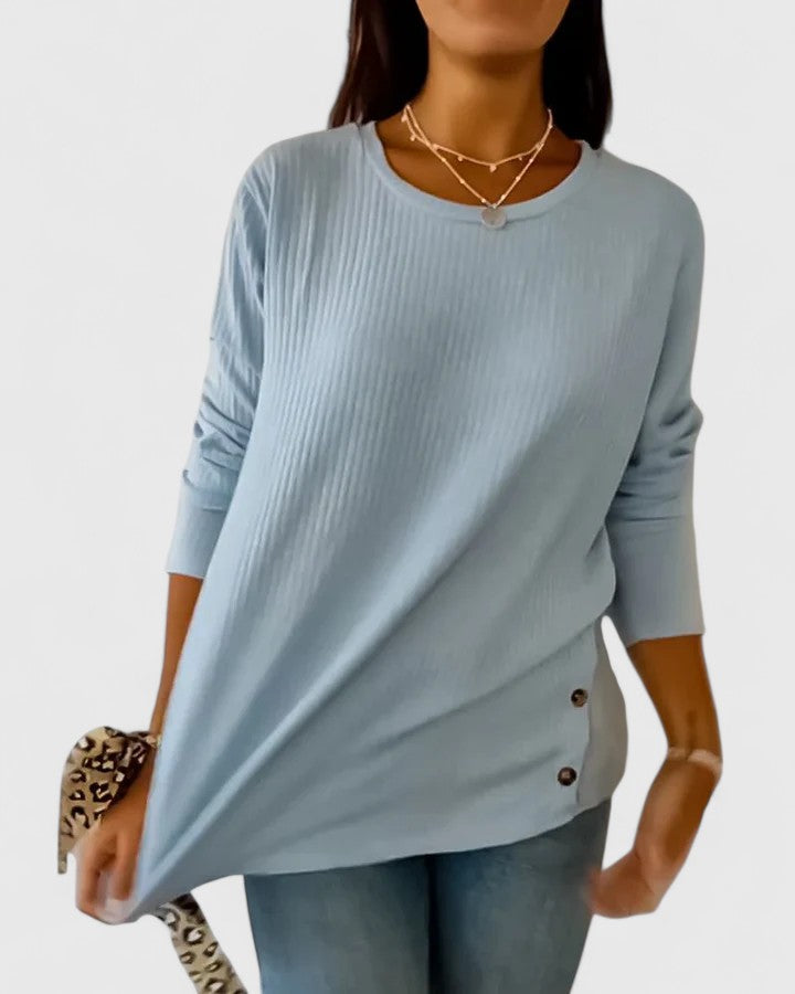 Megan™ | Elegantní top s kulatým výstřihem