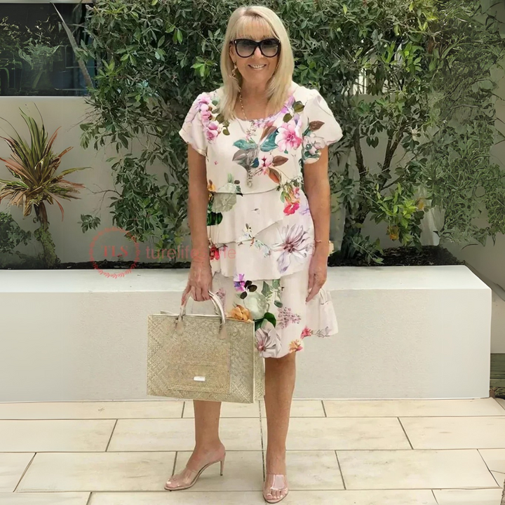 Lillian | Flattering Comfortable Midi Dress