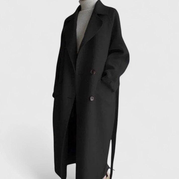 Amaryllis | Manteau élégant et raffiné aux lignes épurées et à la coupe tailleur décontractée
