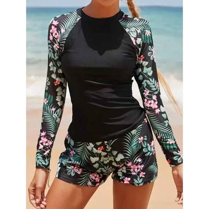 Maiô Surf Dois Peças Noa de Manga Longa – Proteção Solar, Flexível, Pronto para Ondas