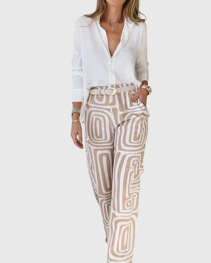 Emilia™ | Pantalones Estilizados + Blusa y Cinturón Gratis