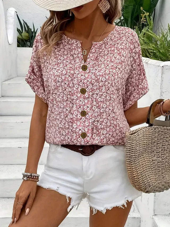 Wolena | Blouse à encolure en V sauvage
