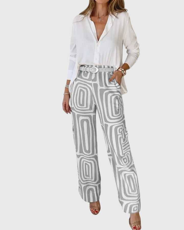 Emilia™ | Pantalones Estilizados + Blusa y Cinturón Gratis