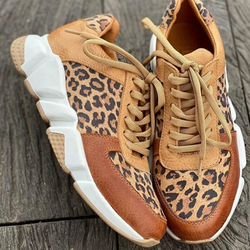 Alexa | Scarpe audaci basse con stampa animalier e soletta ammortizzata