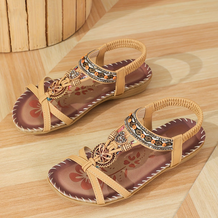 Nalu | Boho Flache Sandalen