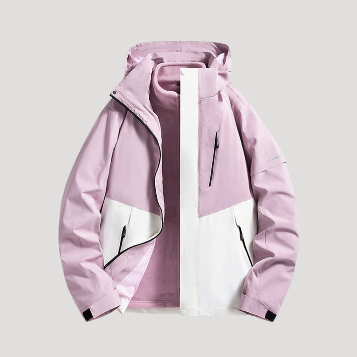 Veste coupe-vent imperméable à capuche pour femme, vêtement d’extérieur utilitaire
