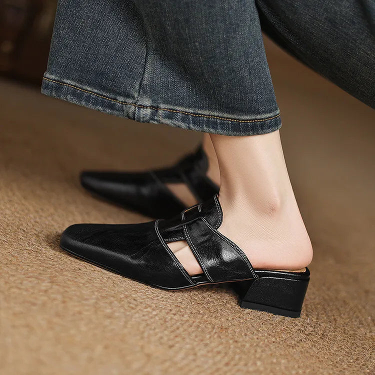 Mule Andie in pelle vera