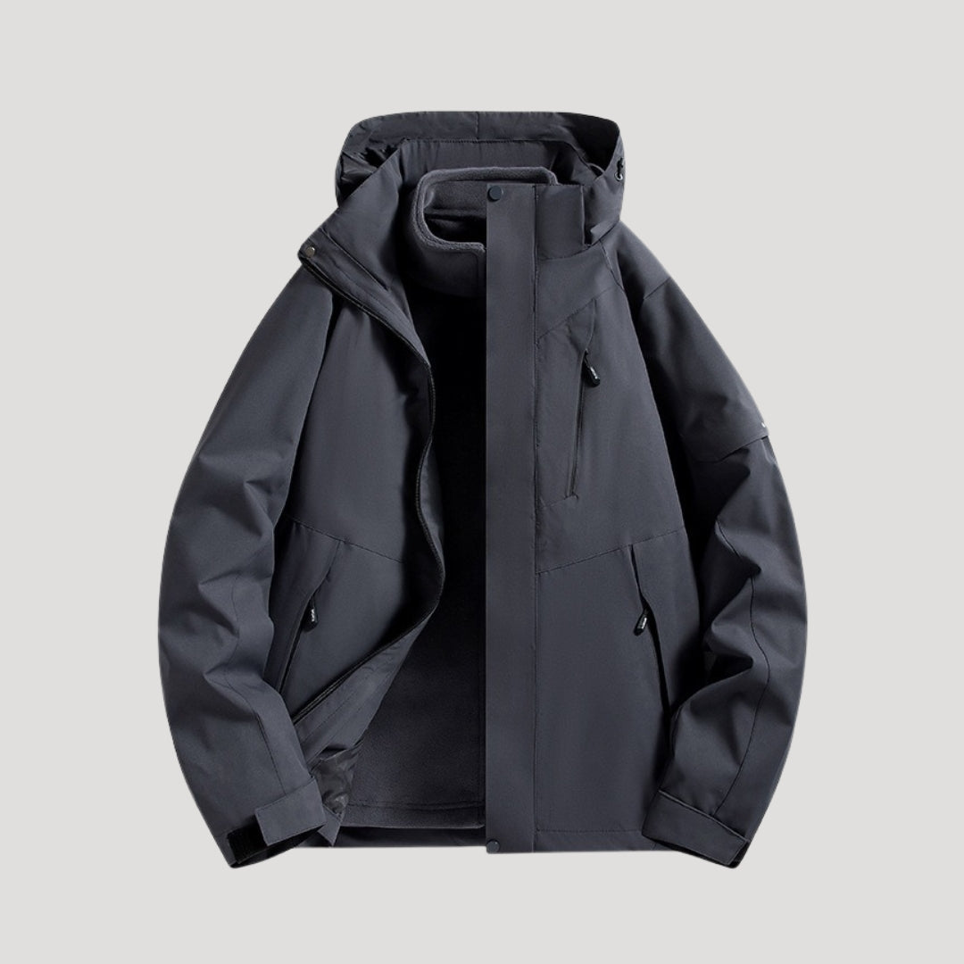 Veste coupe-vent imperméable à capuche pour femme, vêtement d’extérieur utilitaire