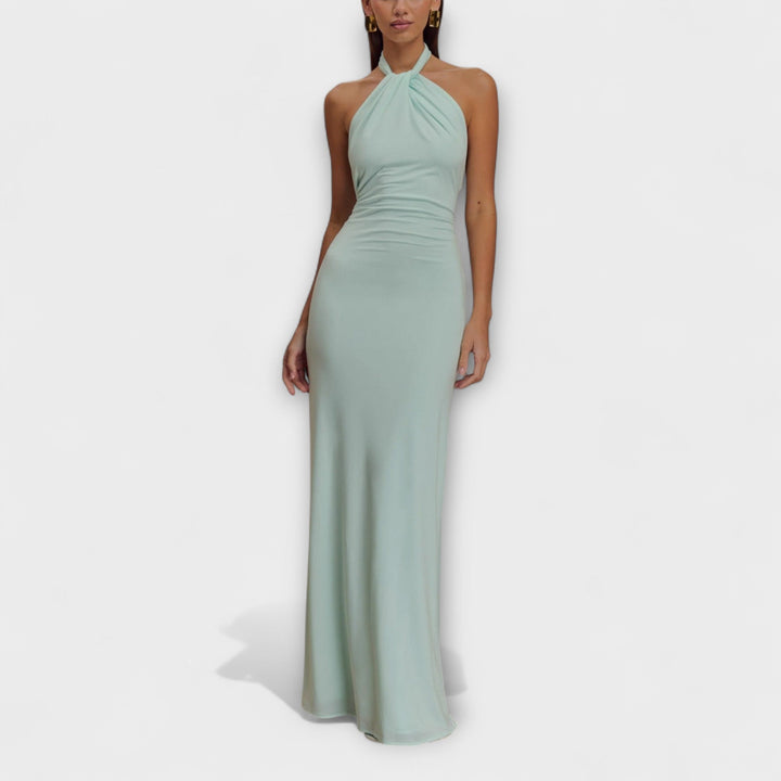 Lagoon - Robe maxi dos nu en tissu fluide