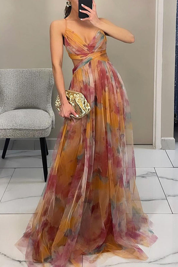 Dorte | Blumen-Maxikleid