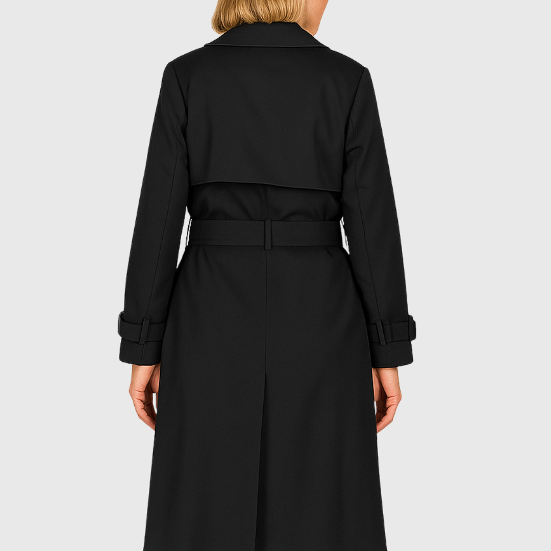 Women's Trenchcoat Belted Double-Breasted Water-Resistant Everyday