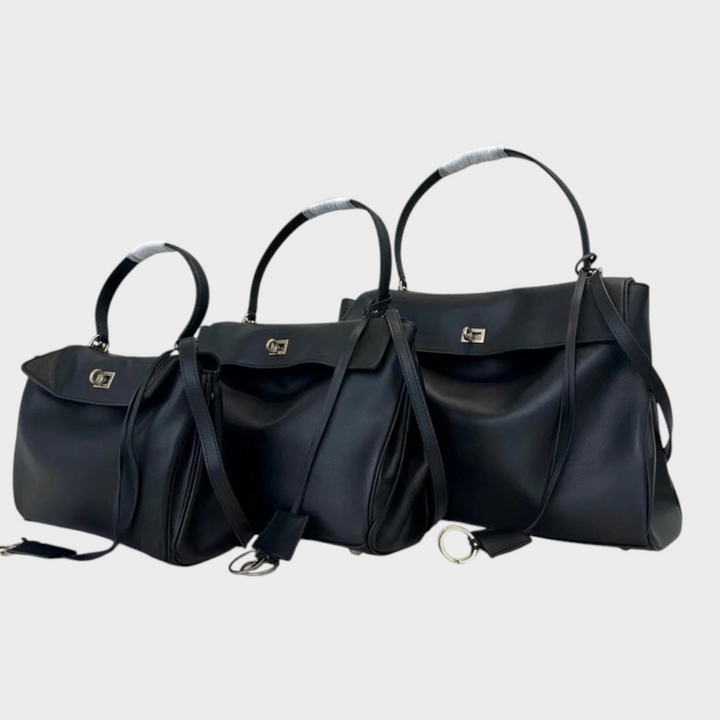 Amandine | Bolsa de ombro com estrutura suave, aba magnética e alça ajustável