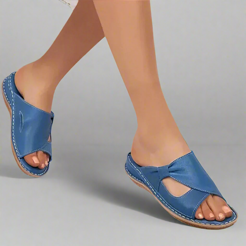 Yvonne | Sandalias ortopédicas hechas de cuero premium