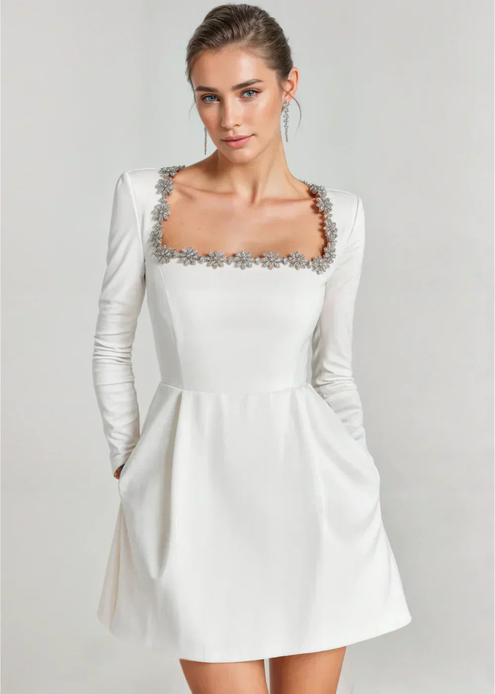 Willow™ | Vestido Mini de Veludo