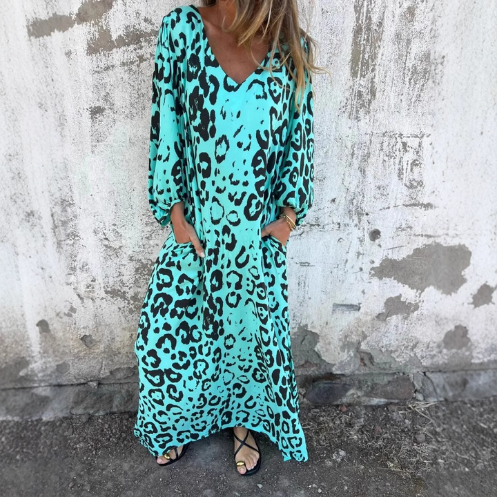 Denise | Vestido com Estampa de Onça