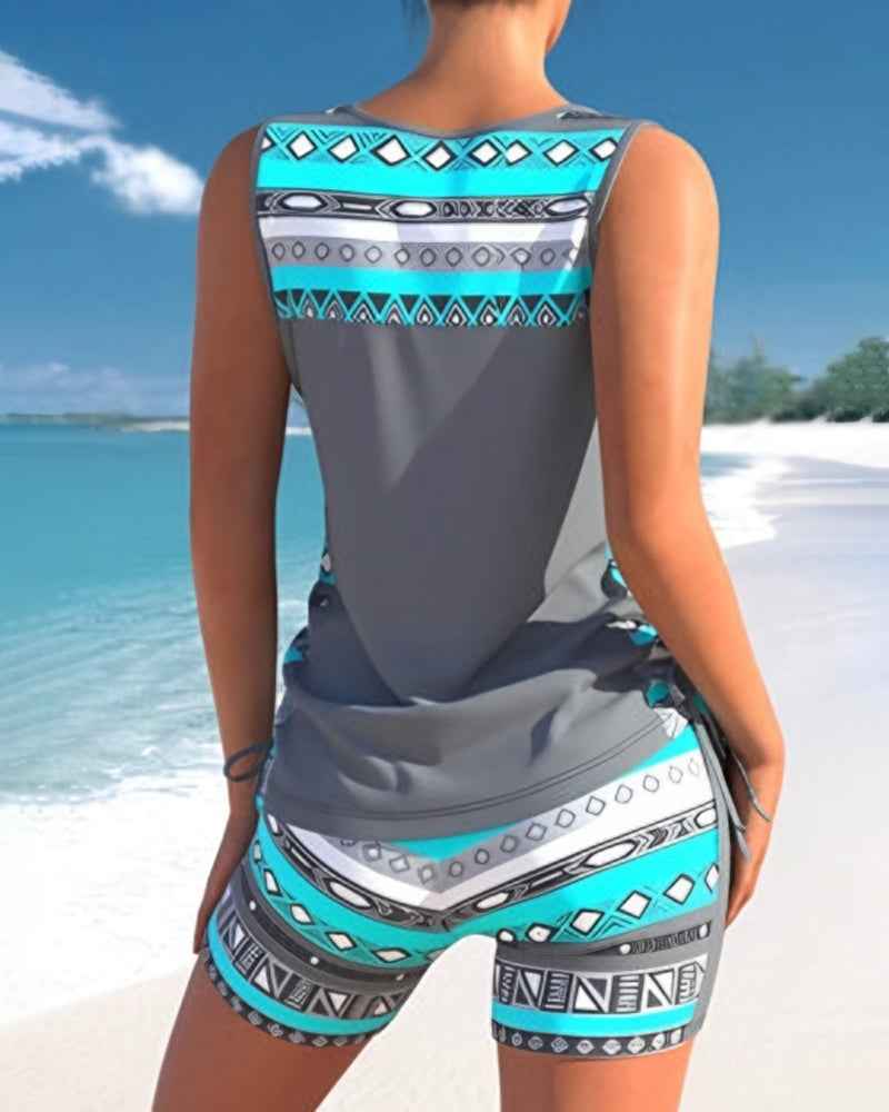 Costume Tankini alla moda e che valorizza la silhouette