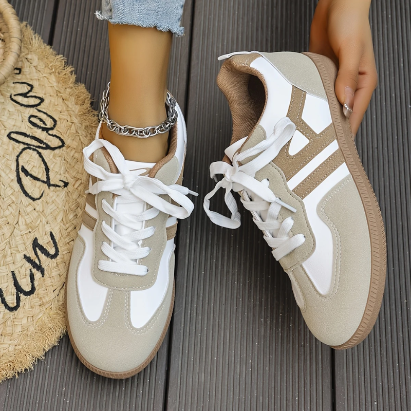 Louise | Zapatillas deportivas cómodas de horma ancha, con forma estructurada y tacto suave