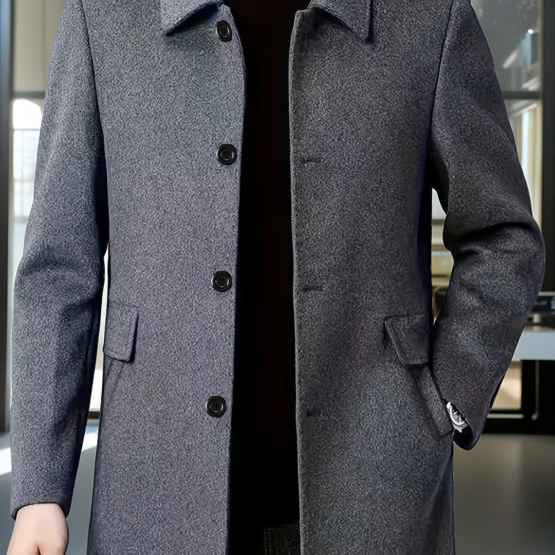 Bennett | Refined Single-Breasted Overcoat with Classic Collar