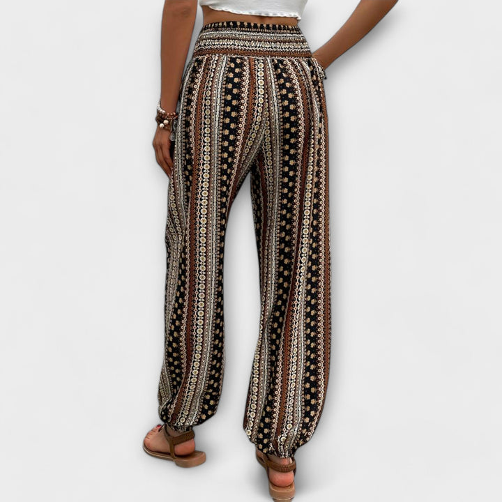 Scarlett - Pantaloni con Motivo Etnico