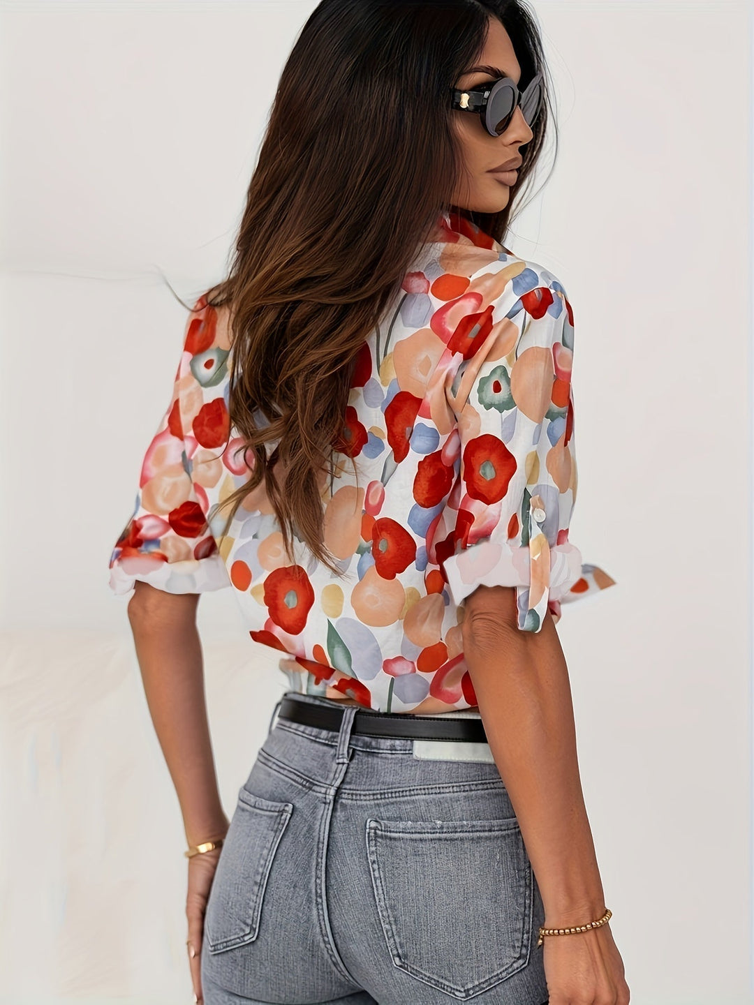 Mylene | Blusa Floreale Colorata