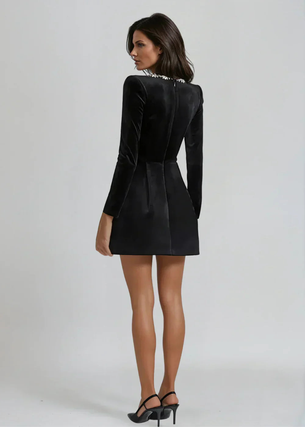 Willow™ | Vestido Mini de Veludo