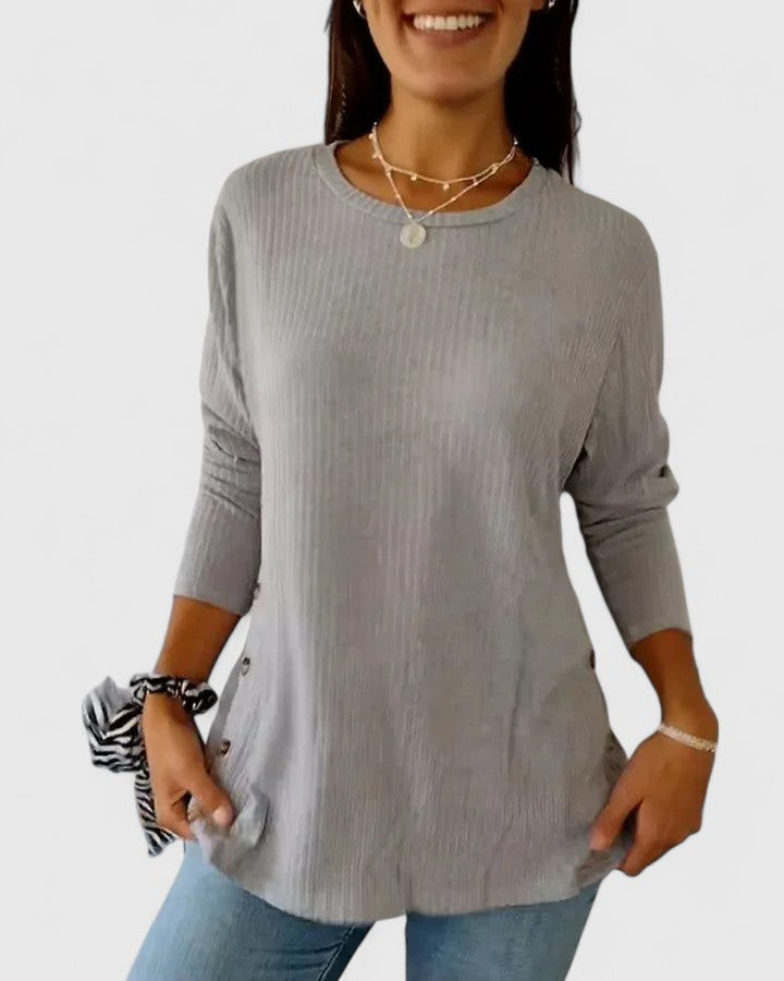 Megan™ | Elegantní top s kulatým výstřihem