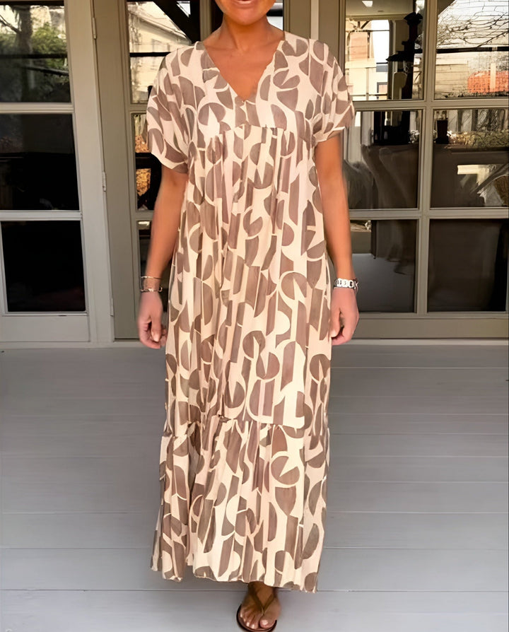 Colette | Lockeres Kleid mit V-Ausschnitt